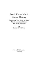 Book cover for Don't Know Much about History