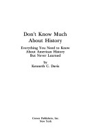 Cover of Don't Know Much about History