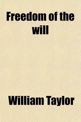 Book cover for Freedom of the Will