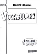 Cover of Vocabulary TM