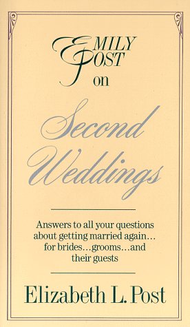 Book cover for Emily Post on Second Weddings