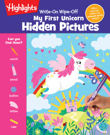 Book cover for Write-On Wipe-Off My First Unicorn Hidden Pictures