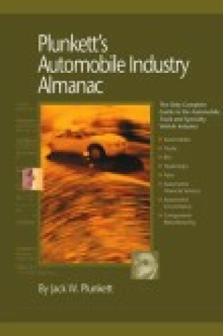 Cover of Plunkett's Automobile Industry Almanac