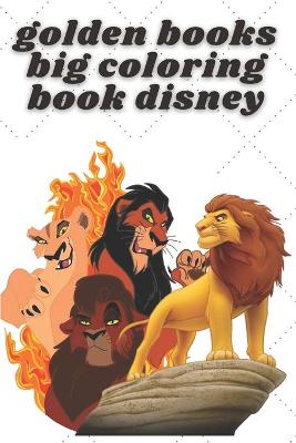 Book cover for golden books big coloring book disney