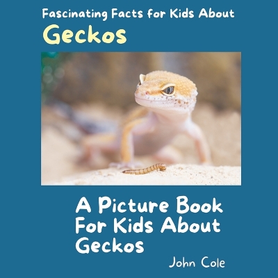Book cover for A Picture Book for Kids About Geckos