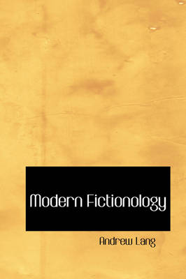 Book cover for Modern Fictionology