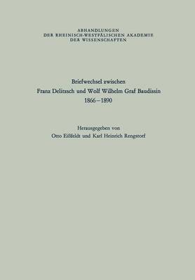 Book cover for Briefwechsel zwischen Franz Delitzsch und Wolf Wilhelm Graf Baudissin