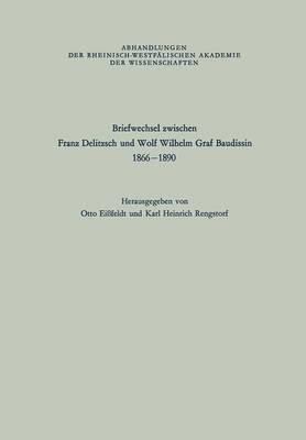 Cover of Briefwechsel zwischen Franz Delitzsch und Wolf Wilhelm Graf Baudissin