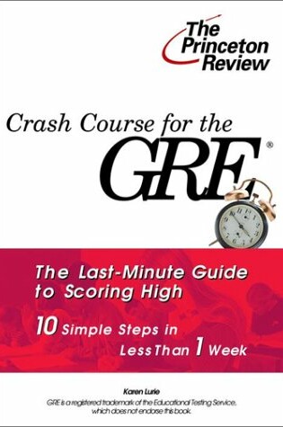 Cover of Crash Course for the Gre