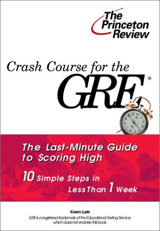 Book cover for Crash Course for the Gre