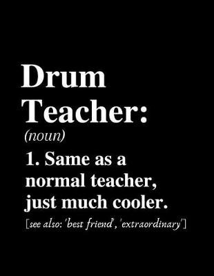 Book cover for Drum Teacher...