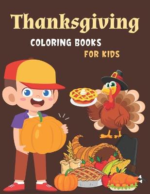 Book cover for Thanksgiving Coloring Books for Kids