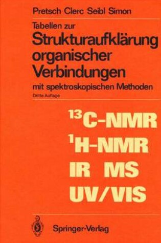 Cover of Tabellen Zur Strukturaufklarung Organischer Verbindungen