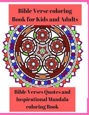 Book cover for Bible Verse Coloring Book for Kids and Adults