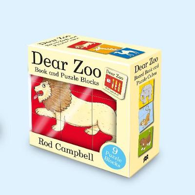 Book cover for Dear Zoo Book and Puzzle Blocks