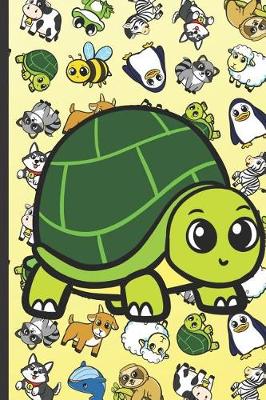 Book cover for Turtle Animal Party Notebook