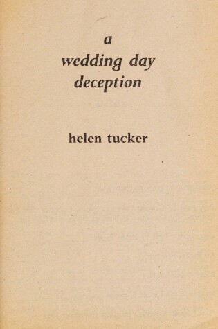 Cover of Wedding Day Deception