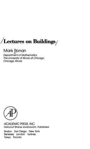 Cover of Lectures on Building