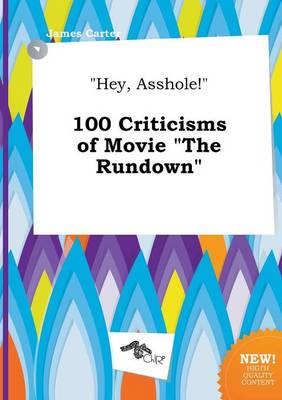 Book cover for Hey, Asshole! 100 Criticisms of Movie the Rundown