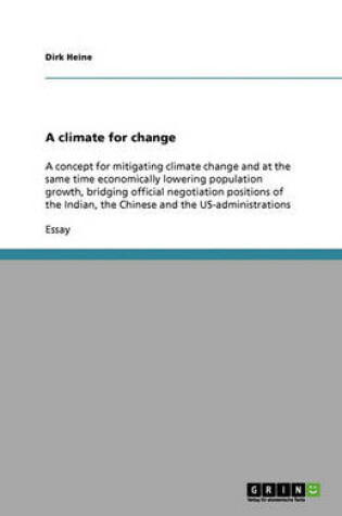 Cover of A Climate for Change