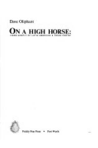 Cover of On a High Horse