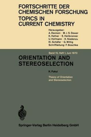 Cover of Orientation and Stereoselection