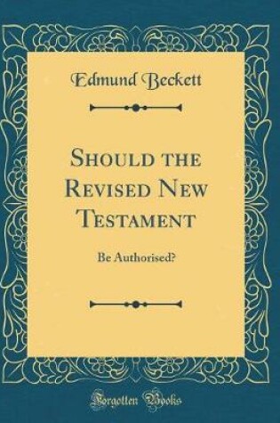 Cover of Should the Revised New Testament