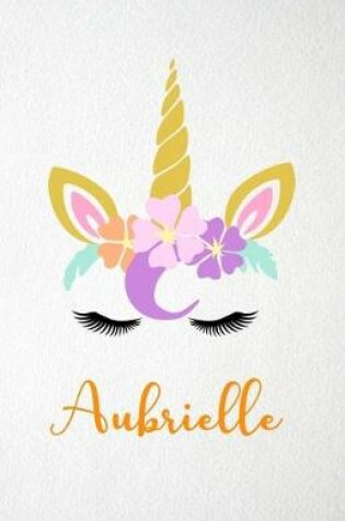 Cover of Aubrielle A5 Lined Notebook 110 Pages