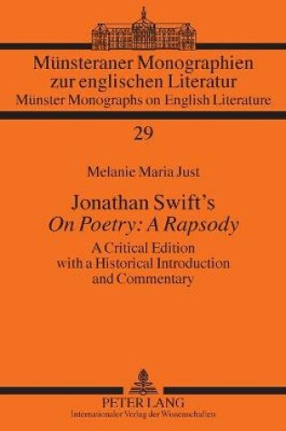 Cover of Jonathan Swift's "On Poetry: A Rapsody"