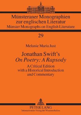 Book cover for Jonathan Swift's "On Poetry: A Rapsody"