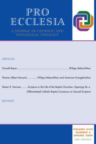 Cover of Pro Ecclesia Vol 18-N2