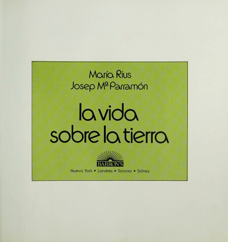 Book cover for La Vida Sobre La Tierra