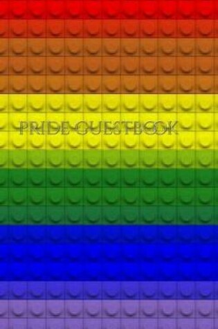 Cover of Rainbow lego style Pride Guest Book