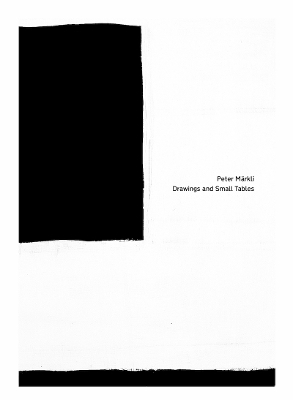 Cover of Peter Märkli: Drawings and Small Tables