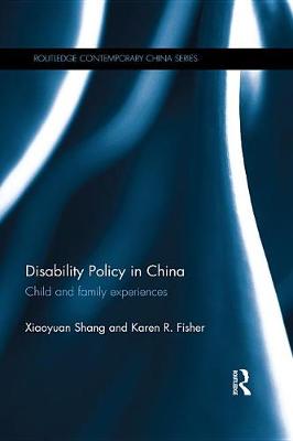 Book cover for Disability Policy in China