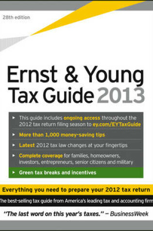 Cover of Ernst & Young Tax Guide 2013