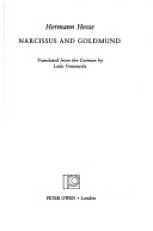 Cover of Narcissus and Goldmund