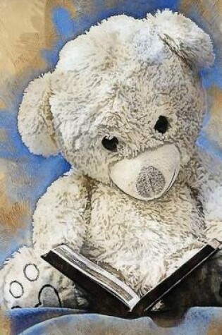 Cover of Teddy Bear Grunge Vintage Journal Notebook, Dotted Grid Paper