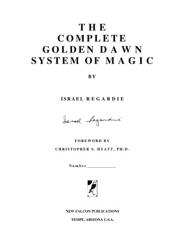 Book cover for Complete Golden Dawn System of Magic