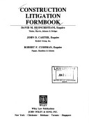 Cover of Construction Litigation Formbook