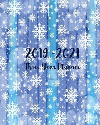 Book cover for 2019-2021 Three Year Planner-Snow Flakes