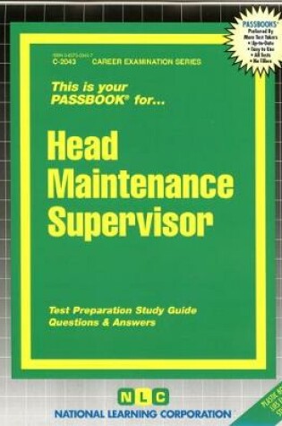 Cover of Head Maintenance Supervisor