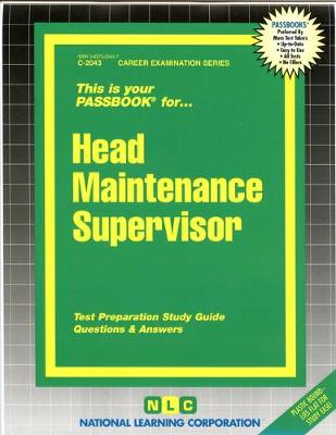 Book cover for Head Maintenance Supervisor