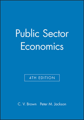 Book cover for Public Sector Economics