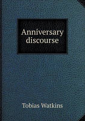 Book cover for Anniversary discourse