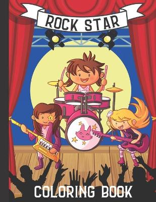 Book cover for Rock Star Coloring Book