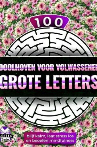 Cover of 100 doolhoven voor volwassenen, grote letters