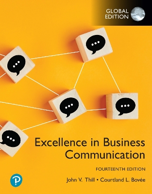 Book cover for Excellence in Business Communication, Global Edition -- MyLab Business Communication Access Code