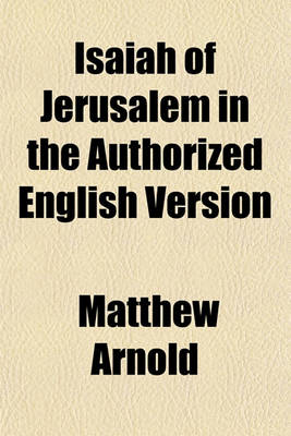 Book cover for Isaiah of Jerusalem in the Authorized English Version