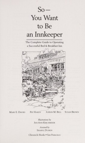 Book cover for So--You Want to be an Innkeeper